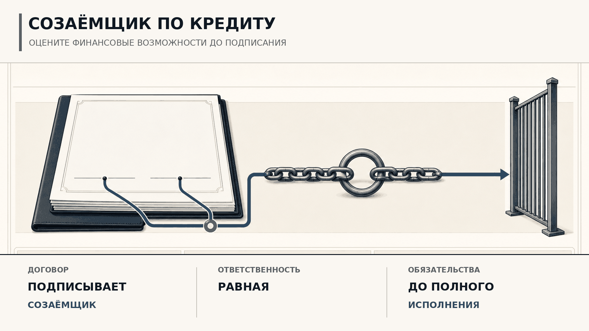 Созаемщик по кредиту: ответственность по договору банковского займа